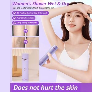 Electric Shaver For Men And Women Hair Removal Device Wet And Dry Dual-Use Shaver Painless Skin-Friendly Long-Lasting And Smooth