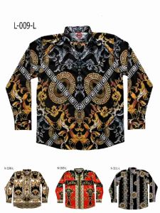 Mr.Junko แท้ ส่งฟรี เสื้อเชิ๊ต ฮาวาย ซาติน-ญี่ปุ่นพิมพ์ลายเต็ม หน้าและหลัง ผ้านุ่มใส่สบาย ผ้าไม่หด สีไม่ตก