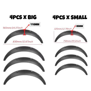 UNIVERSAL CAR FENDER FLARES Flexible Polyurethane Extra Wide Body Wheel Arches Cover Bumper Fender Tayar Kereta Tire Trim 汽车轮眉