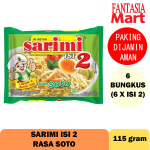 SARIMI ISI 2 RASA SOTO AYAM PACK PER 6 BUNGKUS (6 X ISI 2) FUN CORNER DENGAN PAKING AMAN