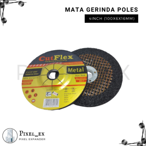 Batu Gurinda Gerinda Mata Gurinda Gerinda Poles Besi Cutflex 4inch