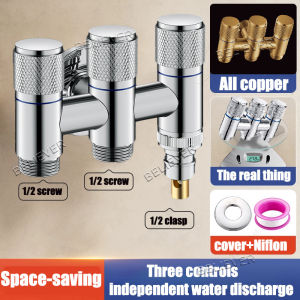 Bidet Spray Gun Set with 3 way valve SUS304 Stainless Steel 4 in1 Bathroom Toilet Washer
