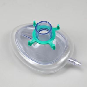 PVC Anesthesia Mask Sterilized Disposable Resuscitate Face Masks For Adult Child Animals 6 Size CPR breathing mask