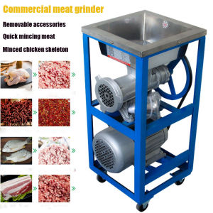 2200W Commercial Meat Grinder | Electric Mincing Machine for Bone-in Chicken Meat & Chili | Removable Accessories
