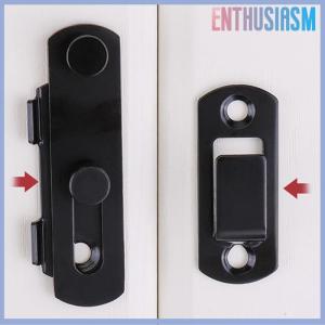 【Enthusiasm】🌟🌟【Hot Sale】🎈 Door Lock Guard Latch Bolt 90 180 Degree Stainless Steel Toggle Latch Sliding barn Door Lock Black Iron Right Angle barn Lock