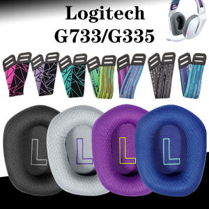Replacement Earpads for Logitech G733 G335 Headphone Cushions Sponge Cover Earmuffs Headband