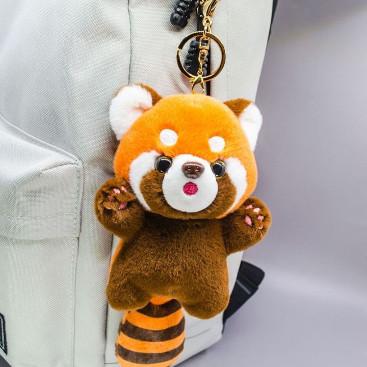 DOIFU Plush Stuffed Red Panda Plush Keyring Toys Cartoon Kawaii Animal ...