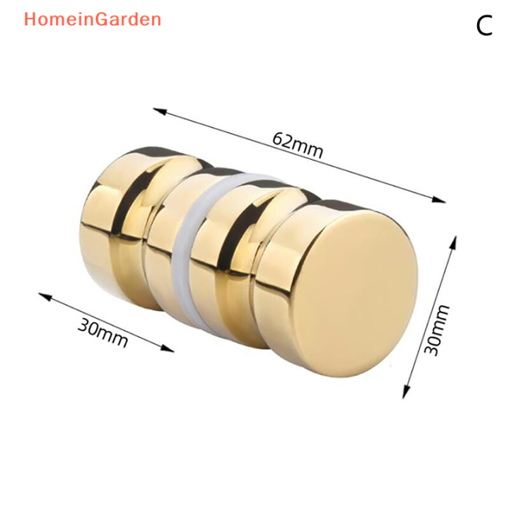 HomeinGarden Stainless Steel Back-to-Back Glass Door Knob Puller Push ...