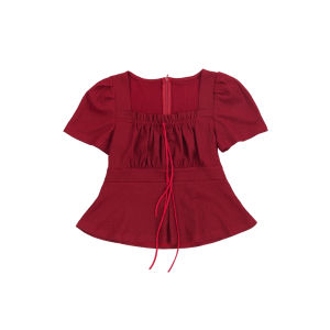 Áo Thun Nữ Woman Basic Cộc Tay Cổ Vuông Che Khuyết Điểm Áo Phông Nữ Dáng Suông Chất Vải Co Giãn Thoáng Mát Trẻ Trung Năng Động Phù Hợp Đi Làm Đi Chơi AT15