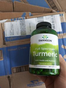 Viên Uống Swanson Turmeric 720mg Tinh Chất Nghệ Vàng 240 Viên Của Mỹ USA