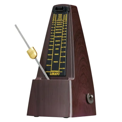 LEKATO Metronome mekanikal tepat trek mengalahkan metronom Tempo untuk biola gitar Piano