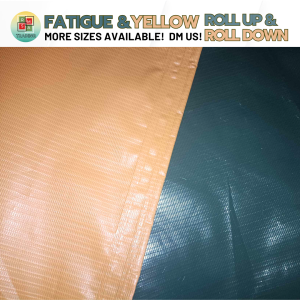 RMSA | 3x5FT   STRIPES ROLL UP ROLL DOWN ORIGINAL JM BRAND | TRAPAL TOLDA LONA | WATERPROOF PVC TYPE 3x5