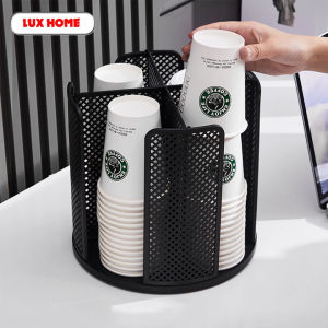 Kệ để cốc ly nhựa đựng trà sữa xoay tròn 360 độ đa năng nhựa ABS cao cấp kiêm đựng cốc cafe cao cấp