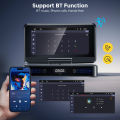 GEARELEC CP8 จอติดรถยนต์แบบพกพาขนาด 6.2 นิ้ว พร้อม Bluetooth 5.2 CarPlay และ Android Auto Mirrorlink เครื่องรับสัญญาณสเตอริโอในรถยนต์พร้อมเครื่องส่งสัญญาณ FM Bluetooth AUX Out USB TF. 