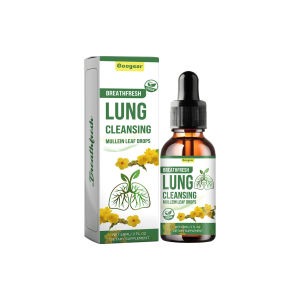 【Hot Sale】Lung Cleansing Mullein Leaf Drops Mullein Leaf Extract Capsule For Lung Cleansing Liver Cleaning Lungs Drops Detoxification Lug Clears Respiratory Breath Detox Herbal Extract Cleaner Respiratory System Support Lung Cleaning Health Care(60ml)