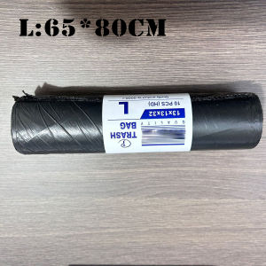 Biodegradable Trash Garbage Bag Black Flat Mouth Continuous Roll Disposable Garbage Bag M/L/XL/XXL