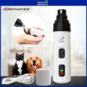 TB COD BAORUN Gunting Kuku Anjing Kucing Kelinci Elektrik Charging Pet Nail Grinder Polish - M1