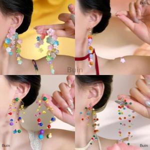 [COD] Buin Summer Colorful Unique Dopamine Design Drop Dangle Earrings For Women Fashion Jewelry Accessories