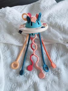 Event specials LiKee Montessori Toys for Baby 1+ Years OldUFO Pull String Activity Sensory Toys for Toddlers 1-3 Silicone Baby Teething Strings Travel Toy for 18+ Months Gift for Baby Shower Infants Car Seat High Chair (Bright Colors)2025