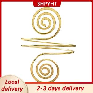 [COD] SHPYHT Local delivery Ship within 24 hours Fashion Arm Bracelet for Women Girls Mental Open Upper Arm Bangle Bracelet Simple Adjustable Armlet Armband