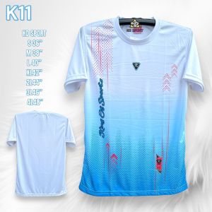 เสื้อกีฬา CPU K-11 ผ้าไมโครโพลีเอสเตอร์เกรดพรีเมี่ยม เสื้อบอล วิ่งออกกำลังกาย สีสันสดใส สวยงาม  แห้งเร็ว ระบายอากาศได้ สวมใส่สบายซักเครื่องได้ ไม่ยับ ไม่ต้องรีด ไม่เหม็นอับ ทุกเพศทุกวัย