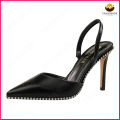 Slingback รองเท้าส้นสูงรองเท้าส้นสูงรองเท้าแตะผู้หญิงชี้นิ้วเท้าส้นรองเท้าแตะหนังนิ่มพรรคผู้หญิงรองเท้ากริชสุภาพสตรีรองเท้า. 