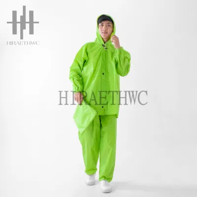 Setelan Jas Hujan Hijau Raincoat Jas Hujan Baju Dan Celana Bahan Beeway Terlaris