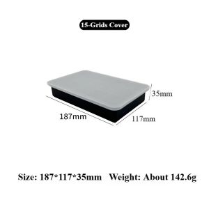 SORH Grids Silicone Ice Cube Tray Food Grade BPA Free Easy Release Large Square Ice Mold for Whiskey Cocktail Drink