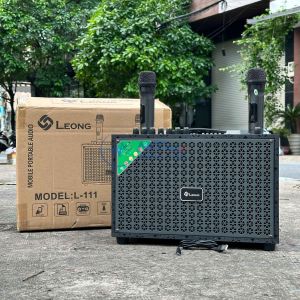 [ Sale 9/9 Đến 500k ] Siêu Phẩm Loa Karaoke LEONG L111 Bass 20 Âm Thanh Trung Thực Đa Dạng Kết Nối Bluetooth AUX USB TF Tặng Bao Đựng Micro Sang Trọng CHÁY CÙNG MỌI CUỘC VUI