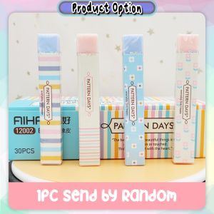 [Happy Kids] Rainbow Strip Candy Color Eraser Rubber Stationery Drawing Erasers Correction Gift 长条橡皮擦 Pemadam - ST08