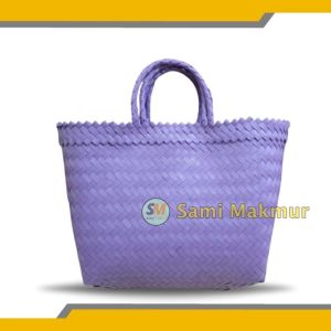 Tas Anyaman Plastik EMBOS POLOS Untuk Hampers Parcel Souvenir Hantaran Muat Kotak Nasi dan Snack