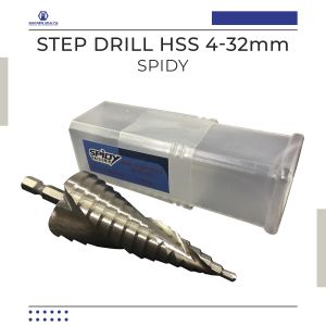 SPIDY Mata Bor Pagoda Spiral Drill Step HSS 4MM & 32MM