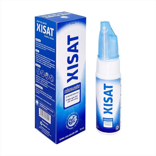 Xịt mũi Xisat Hằng Ngày giúp sát khuẩn, kháng viêm chai 75ml