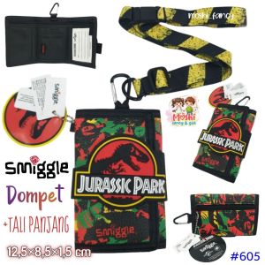 Dompet Smiggle Dino Jurassic Park / Dompet Lipat Smiggle Dino Jurassic Park / Dompet Anak Smiggle Karakter Anak Laki-Laki Boy Motif Dinosaurs