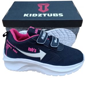 Sepatu Sekolah Anak Perempuan Sepatu Warna Hitam Murah Tali Perekat Rekat Kecil Tanggung Umur 6-10 Tahun PAUD TK SD SMP SMA Kelas 1 2 3 4 5 6 7 8 9 0-KIDZTUBS1927012124