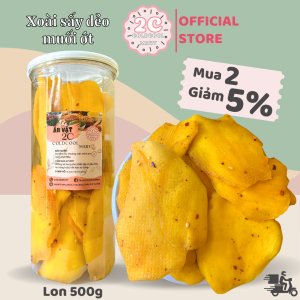 Xoài Sấy Dẻo Muối Ớt 500g 2c Mart