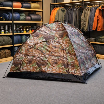 Tenda Camping JY-50 Camo Dome Waterproof 4-5 Person Fiberglass Frame Outdoor Tent Family Camping