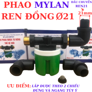 Van Phao Cơ Thông Minh MYLAN Ren Đồng Hàng Chất Lượng Tự Động Ngắt Xả Nước Cho Bồn Bể Máng Uống Tự Động Chăn Nuôi.