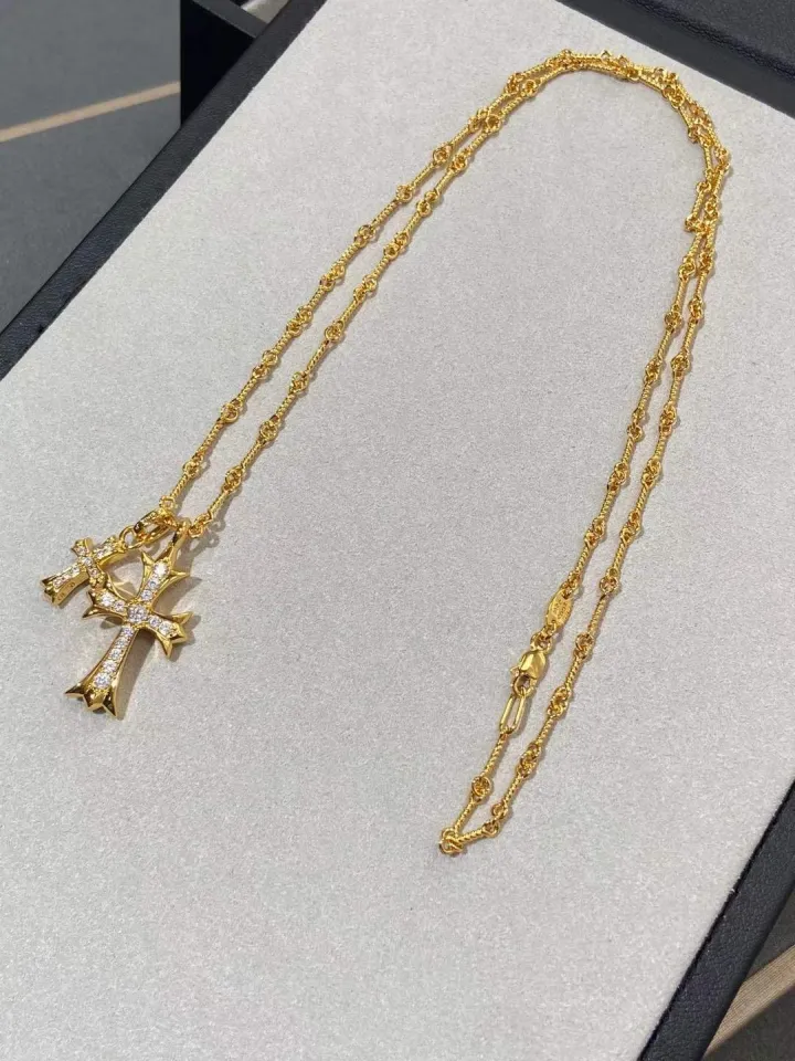 Buy Chrome Hearts ChromeHearts Size: - 22K FRAMED CH PLUS P/D/Framed CH  Plus PAVE Diamond/Charm/Gold Necklace Top from Japan - Buy authentic Plus  exclusive items from Japan | ZenPlus