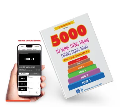 Sách - 5000 từ vựng tiếng trung thông dụng nhất theo khung từ vựng từ HSK 1-HSK6