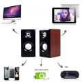 Smart Hi-Fi Bass Wooden Speaker Multimedia 3D Stereo Music Simple Retro Speaker Subwoofer Soundbar with USB Volume Control 3.5mm Audio Plug for Computer TV Laptop Tablet Smartphone Music Player Penceramah Muzik 音箱 音响. 