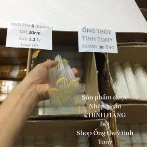 Ống thủy tinh  20.ống tặng 1 giảm.lưa