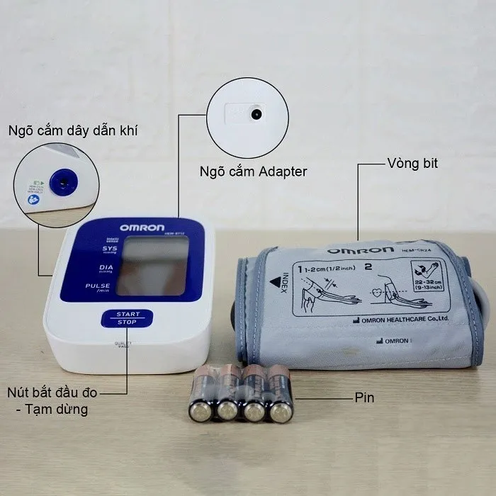 Máy Đo Huyết Áp Bắp Tay Omron HEM-8712 | Bảo Hành 5 Năm -VT0005 - Y Tế Vạn Thành