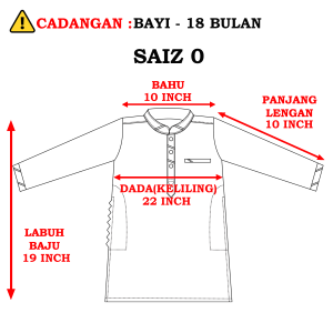 Baju Kurta Sempurna Warna Rich Brown Slim Fit Cotton Sedondon Series Baju Raya - ( D021K) / KD