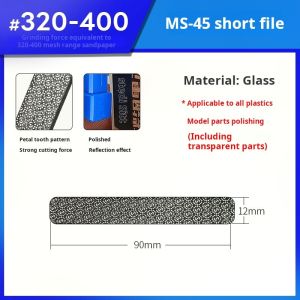 Stedi Super Fine 10000 Grit Glass File for Gundam Military Models Nano Polishing Tool Efficient Sanding Washable Ultra-Fine Grit Modeling File
