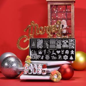 BeautyBigbang 1Pc 6*12CM Hình Chữ Nhật Unicorn Mẫu Nail Art Dập Tấm XL-081