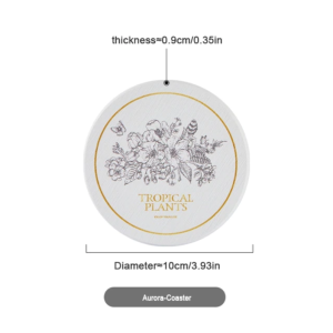 Nordic style Quick Drying Artistic Natural Diatomite Coaster Heat Insulation Cup Mat for Drinks Absorbent Stone Coaster new year present for girls