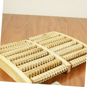 LOẠI XỊN Dụng cụ massage 8 bàn gỗ mun nâu đậm bàn lăn massage chân bấm nguyệt thanh lăn gỗ cao cấp máy trị liệu viêm mũi viêm xoang