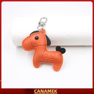 Miễn phí vận chuyển✨ Dễ Thương Thời Trang Phụ nữ người đàn ông của phim hoạt hình PU ngựa Keychain xe Keyring Túi Mặt dây chuyền quyến rũ da động vật keyfob chị Bestie người bạn Quà Tặng