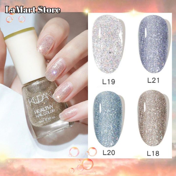 Lamart Store💅🏻50สี สีทาเล็บกึ่งเจล ยาทาเล็บ สีทาเล็บเจลไม่อบ ไม่ต้องอบ ลุคเจล แพคคู่ สีสวย แห้ง